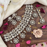 Three Layer Victorian Diamond High Neck Choker-VV1958